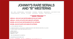 Desktop Screenshot of johnnysrareserials.com