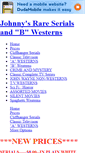 Mobile Screenshot of johnnysrareserials.com